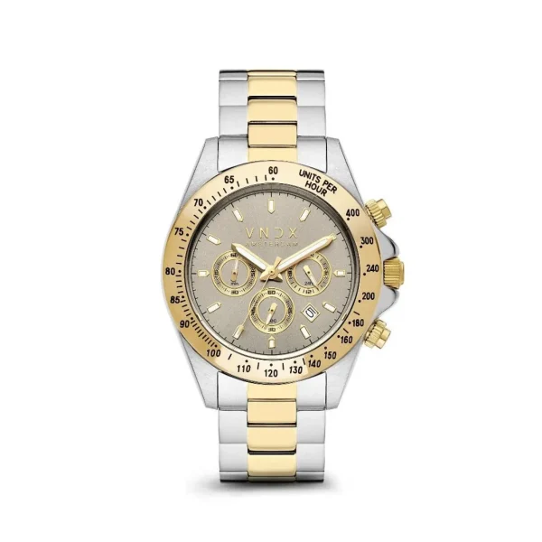 VNDX Horloge MT11535-16 Dark DJ Grijs & Goud