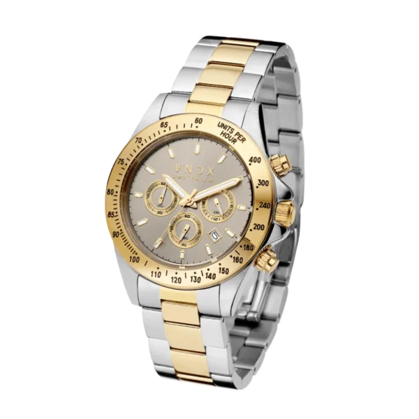 VNDX Horloge MT11535-16 Dark DJ Grijs & Goud