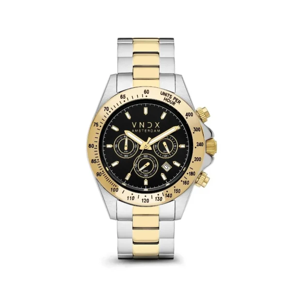 VNDX Horloge MT11535-01 Dark DJ Zwart & Goud